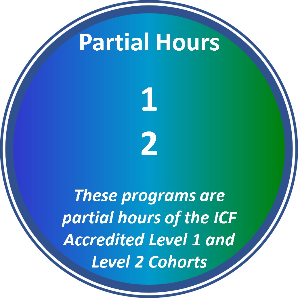 International Coaching Federation (ICF) Accredited Coach Training Partial Hours