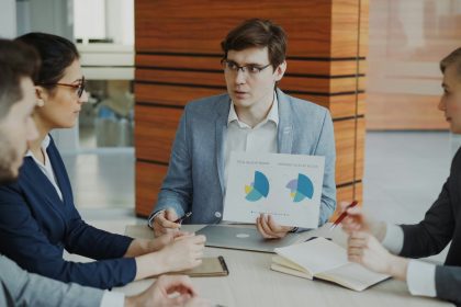 Ethics, Competencies, and PCC Markers Provide the Foundation A group of business men and woman re sitting round a conference table